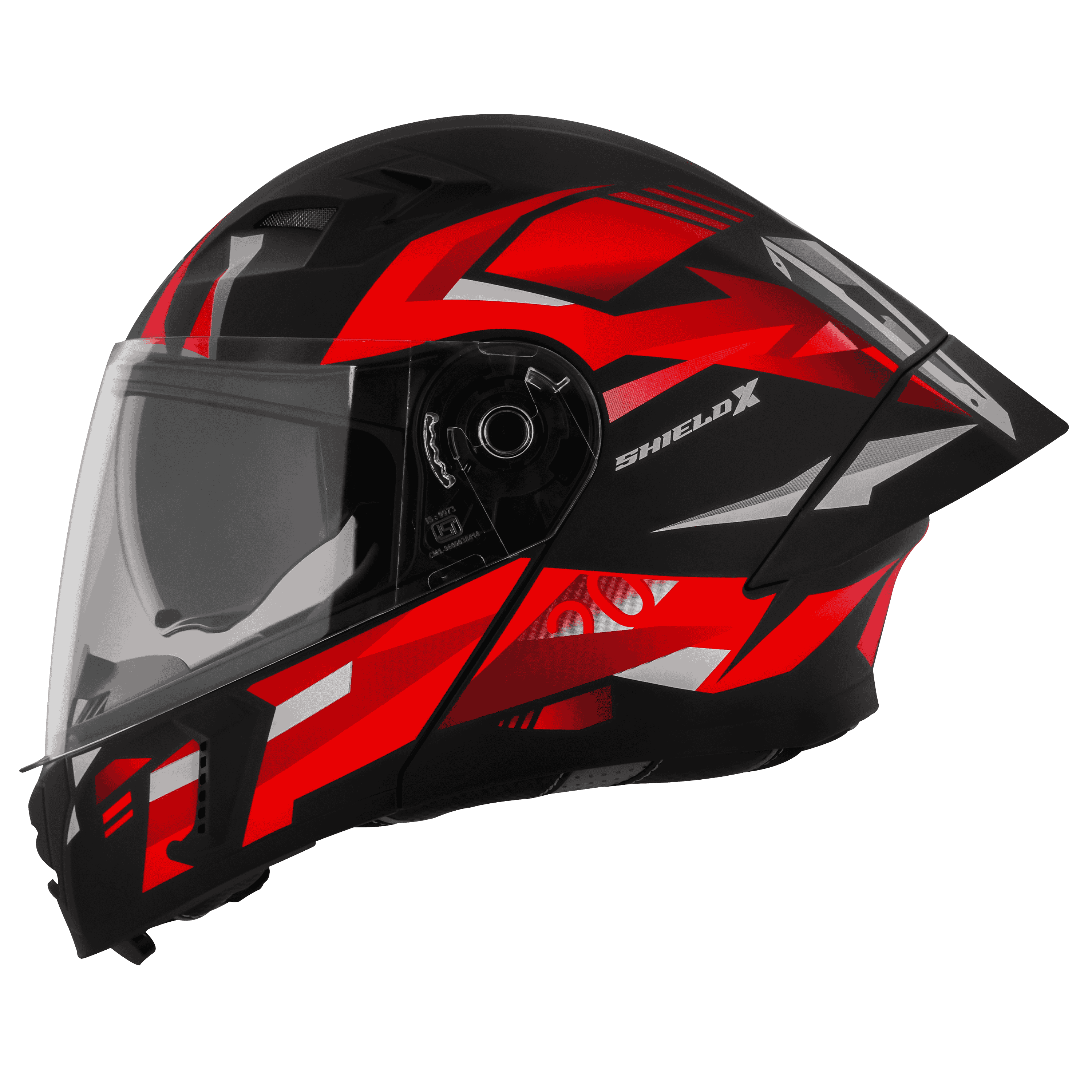 SBA-20 ISS SHIELD X GLOSSY BLACK WITH RED